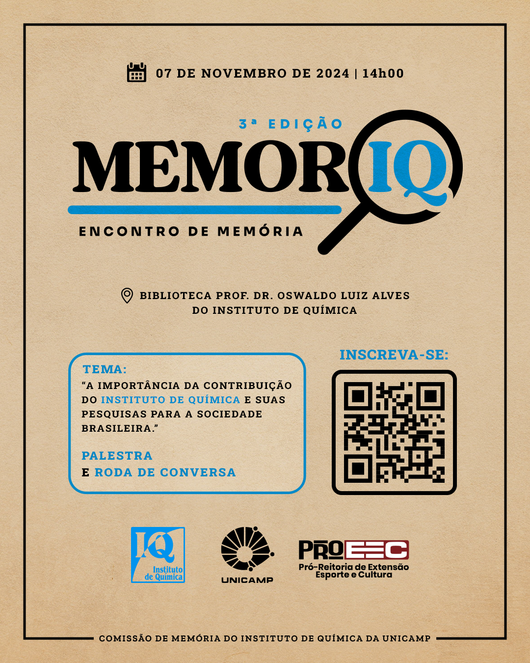 Encontro de Memória do IQ – III MEMORIQ